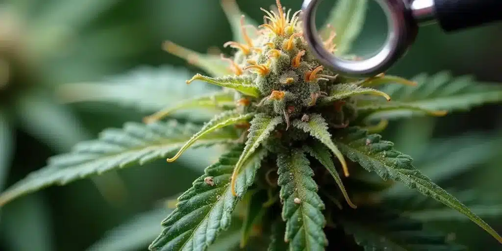 Close-up of high-quality cannabis buds