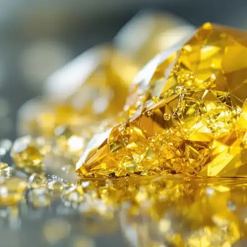 Delta 8 diamonds shimmering in the light, showcasing their crystalline structure.