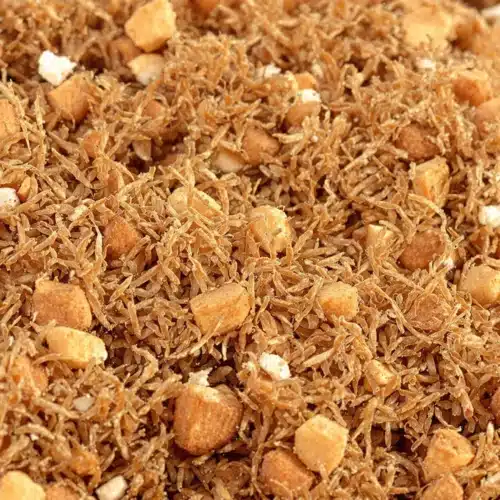 Loose coco coir mix with nutrients for cannabis cultivation
