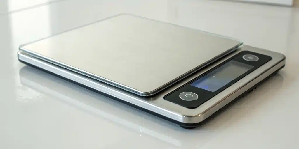 Digital scale for weighing weed showing precise cannabis measurement