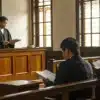 A Philippine courtroom scene with lawyers discussing “is marijuana legal in the philippines” documents.